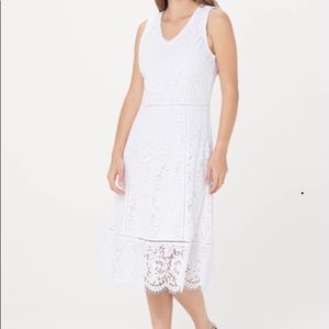 Beautiful white lace summer dress (XL)